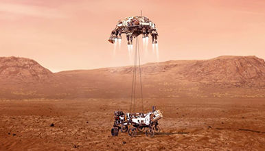 Mars Rover Perseverance's First Zoom Lens in Space 