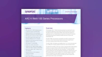 Synopsys ARC-V RMX-100 Processor IP